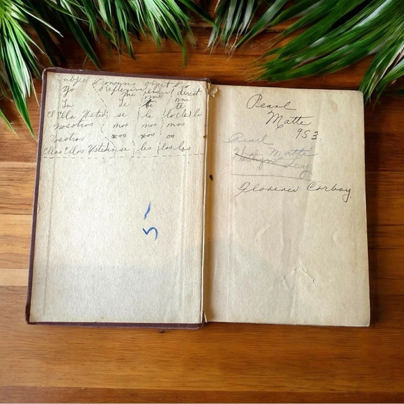 ANTIQUE 1925 “First Spanish Course” by Hills & Ford - Hardcover - Picture 8 of 15